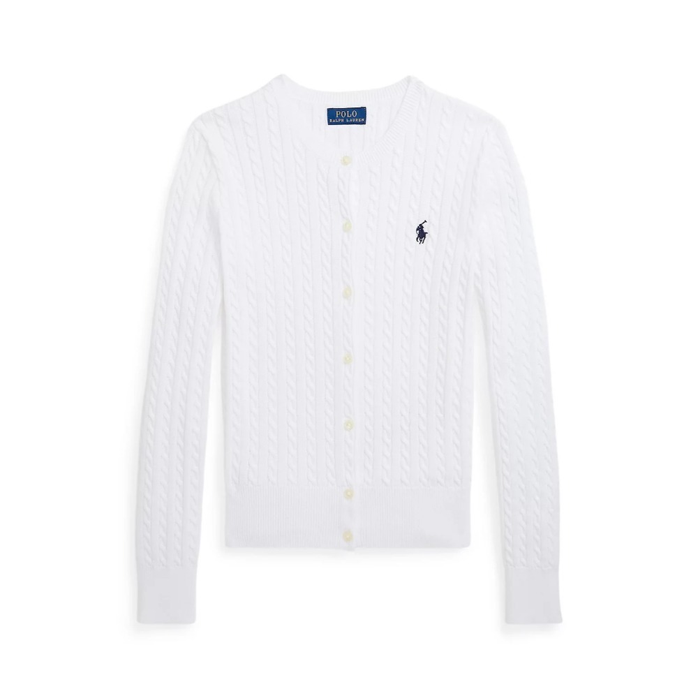 Polo Ralph Lauren 女青年小馬麻花針織開扣棉質外套 (美國RL官網購入)-規格圖9