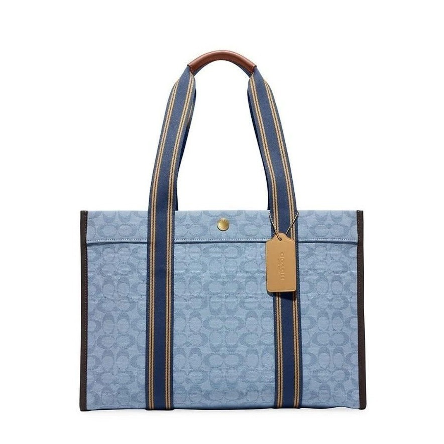 【現貨】 Coach Spin Tote 42 大容量帆布托特包 - 專櫃超值款-細節圖2