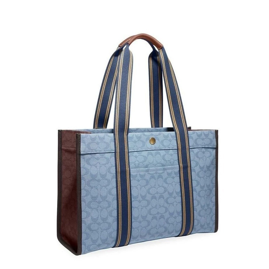 【現貨】 Coach Spin Tote 42 大容量帆布托特包 - 專櫃超值款-細節圖5