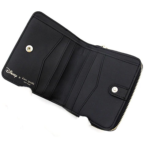 【現貨】Kate Spade x Disney 迪士尼聯名限定款 米妮 Minnie 兩折拉鏈 零錢 小短夾-細節圖3