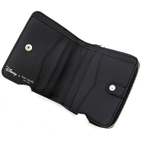 【現貨】Kate Spade x Disney 迪士尼聯名限定款 米妮 Minnie 兩折拉鏈 零錢 小短夾-細節圖3