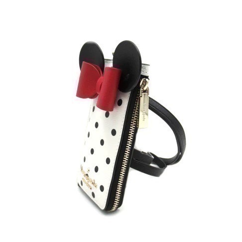 Kate Spade x Disney 聯名款 米妮波點 掛脖證件套 票卡夾 識別證-細節圖3