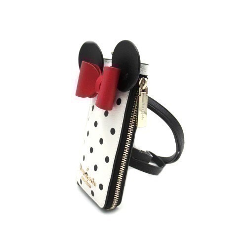 Kate Spade x Disney 聯名款 米妮波點 掛脖證件套 票卡夾 識別證-細節圖3