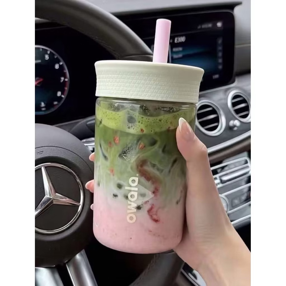 【現貨】 ❤️‍🔥 Owala 防漏吸管水杯 450ml - 熱銷🦄獨角獸粉-細節圖2