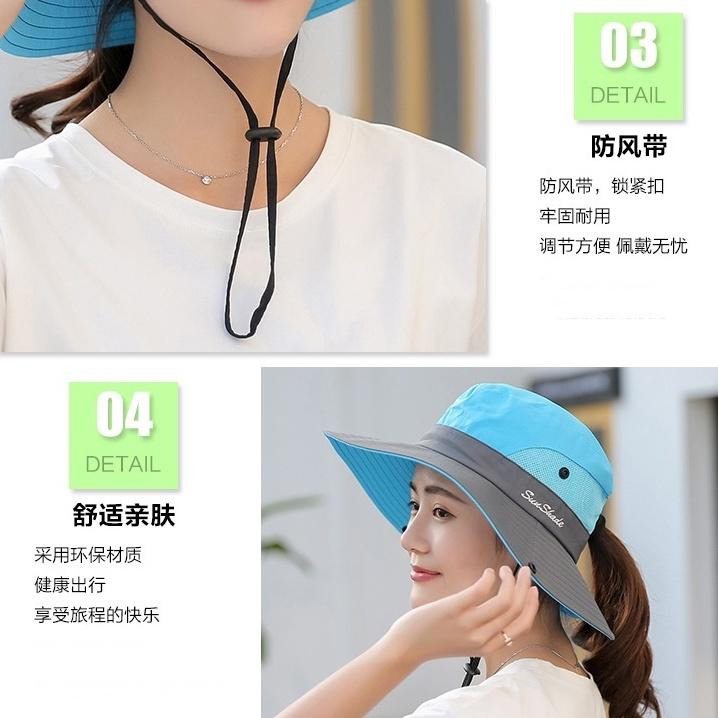 遮陽帽漁夫帽 奔尼帽牛仔帽 雙色帽戶外漁夫帽 迷彩帽 太陽帽 釣魚帽 男女登山露營-細節圖3