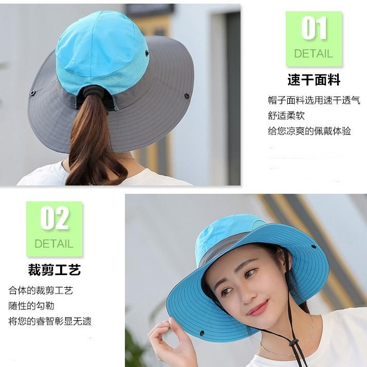 遮陽帽漁夫帽 奔尼帽牛仔帽 雙色帽戶外漁夫帽 迷彩帽 太陽帽 釣魚帽 男女登山露營-細節圖6