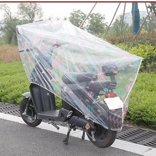 (台灣現貨)電動車防雨罩 透明車罩 通用款摩托車雨衣罩 機車防塵罩 防塵罩-細節圖5