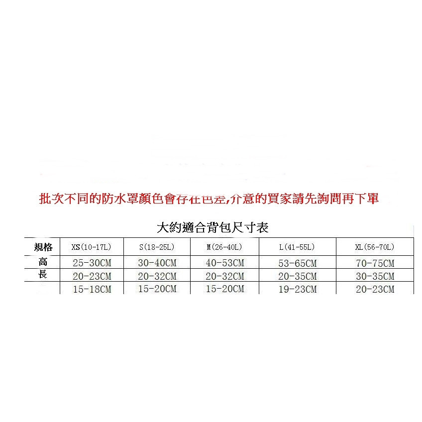 背包防水雨罩夜光防水套 防水罩防水罩 背包罩 防水袋 登山雙肩背包防水套-細節圖5