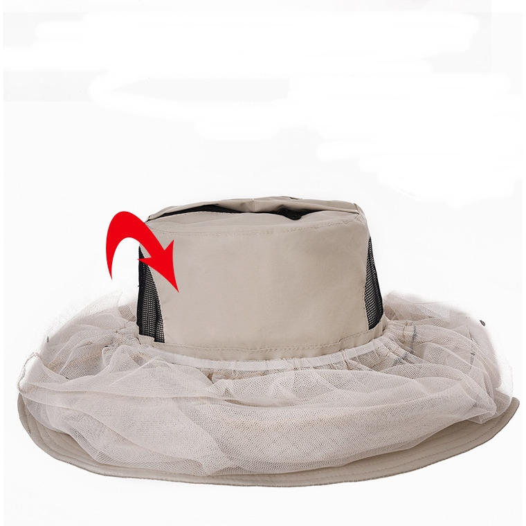 防蚊帽 可分離式防曬帽 防蟲防蚊加密網紗遮臉遮陽帽防曬帽 釣魚帽 防曬帽 登山 釣魚-細節圖7