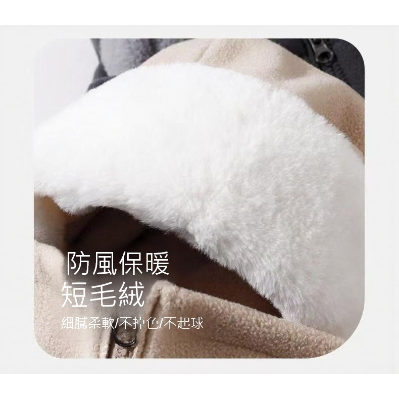 多功能保暖連體式帽子圍脖組 護耳帽 拉鍊款 二合一加絨圍脖 透氣 頭套  冬季帽子圍巾-細節圖4