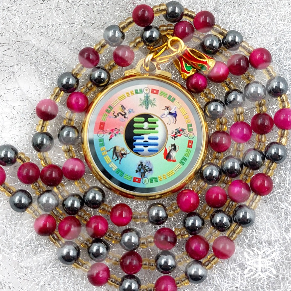 易經 - 避煞 [剛正斷煞{神獸}小人潰散 ] / [剛正斷煞{八卦}小人潰散 ]能量 鏡面鋼 墜鍊-雷水解+澤天夬-細節圖2