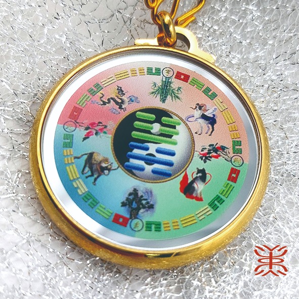 易經 - 避煞 [剛正斷煞{神獸}小人潰散 ] / [剛正斷煞{八卦}小人潰散 ]能量 鏡面鋼 墜鍊-雷水解+澤天夬-細節圖5