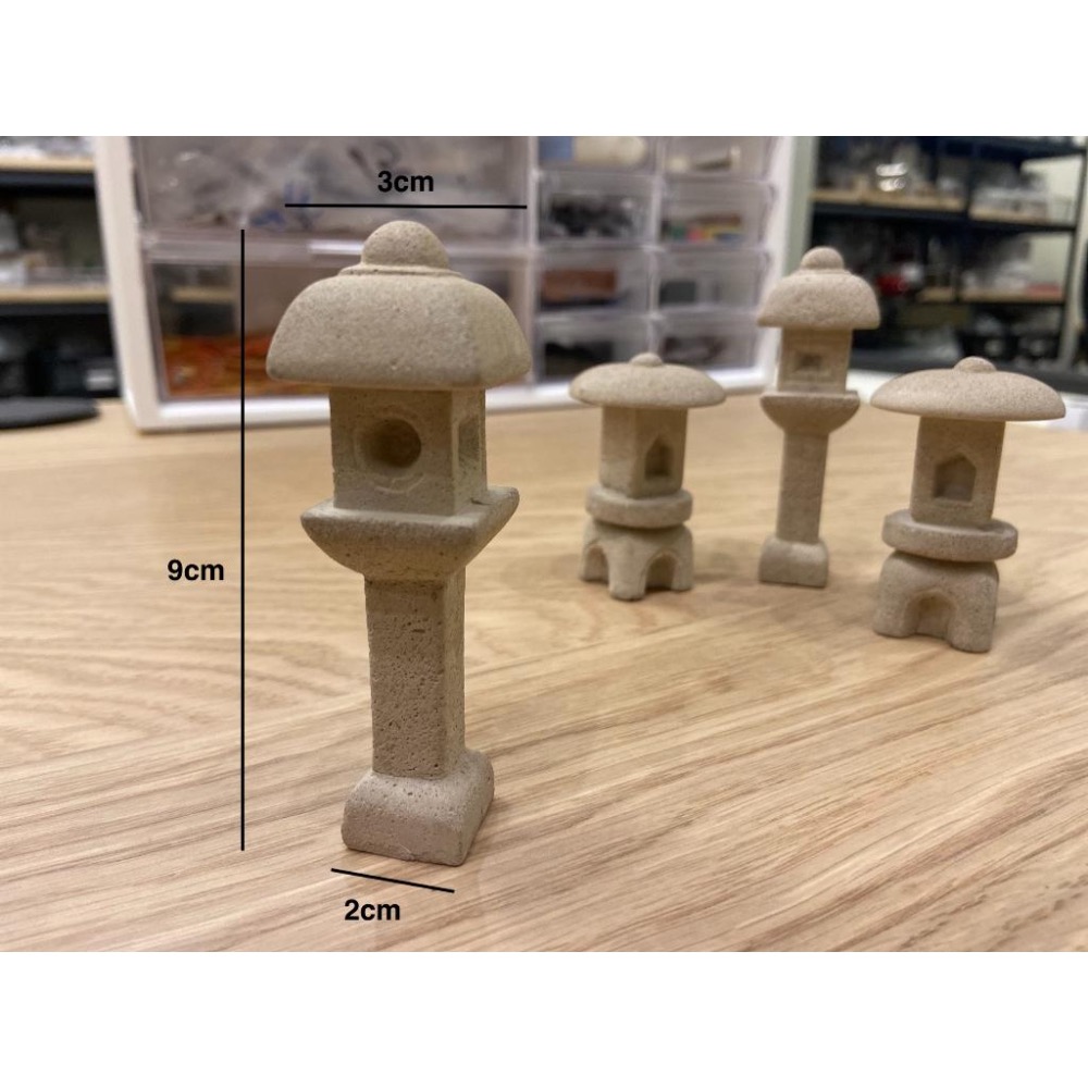 （2款水泥手雕）迷你 石燈 石燈籠 仿古 日式 砂石 做舊 枯山水 和風 佛系 禪意 假山 苔蘚 微景觀-細節圖5