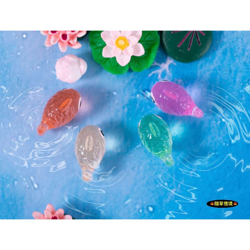 （五彩夜光）迷你 夜光魚 大頭魚 魚兒 小魚 魚 熱帶魚 微景觀 裝飾品 苔蘚 魚缸 造景 樹脂 擺件-細節圖5