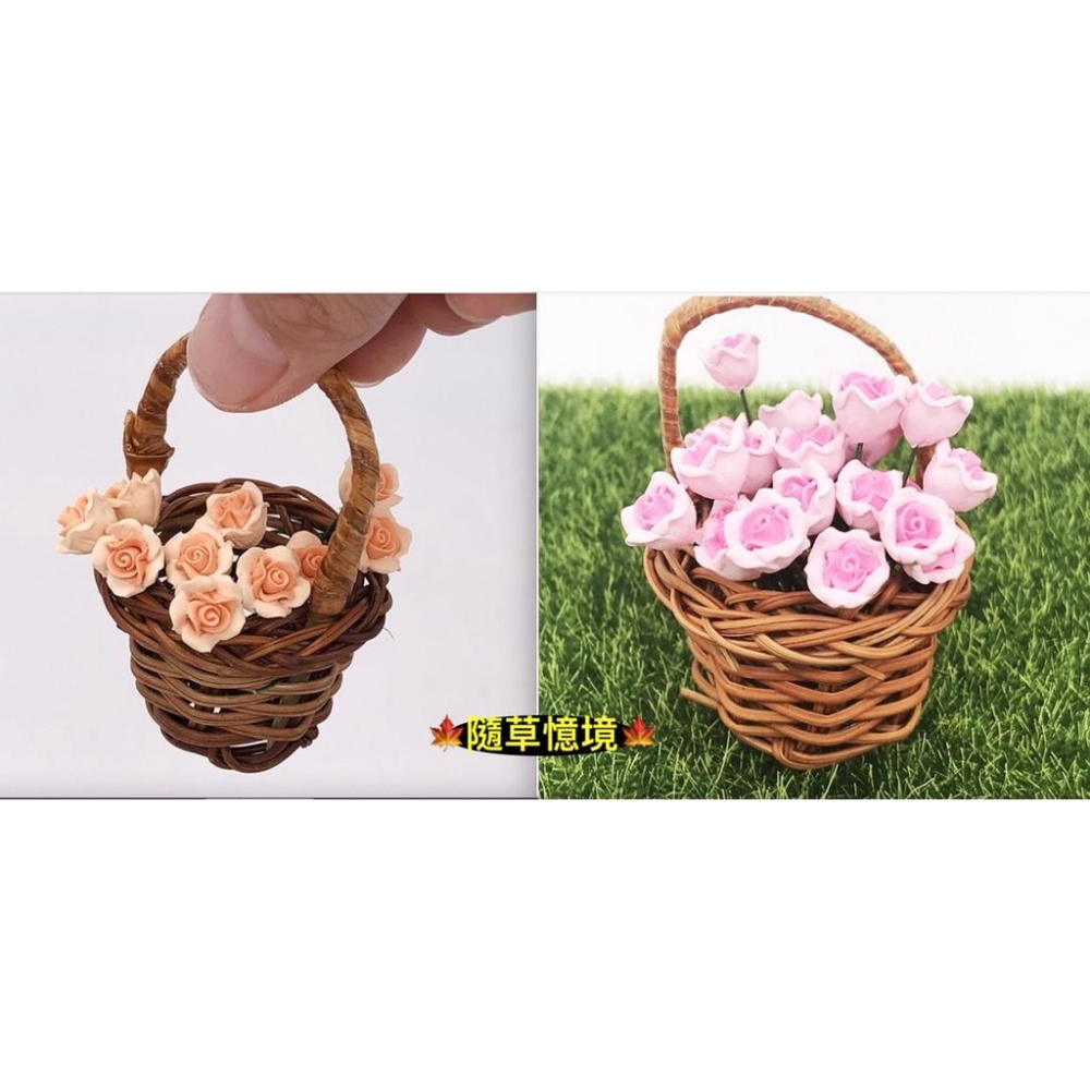 （2色雙層）迷你仿真 玫瑰花 玫瑰 粉玫瑰 黃玫瑰 插花 花園 花束 花朵 袖珍 娃娃屋 食玩 微縮場景 微景觀 模型-細節圖2