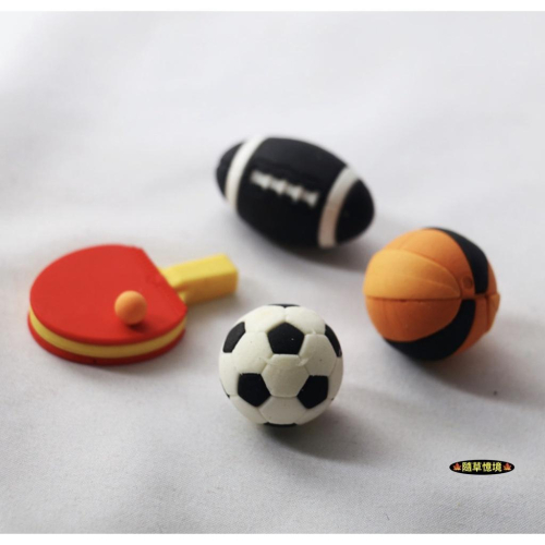 （搪膠）迷你仿真 足球 籃球 橄欖球 乒乓球 球 桌球拍 桌球 體育用品 娃娃屋 袖珍 食玩 微縮 微景觀 模型