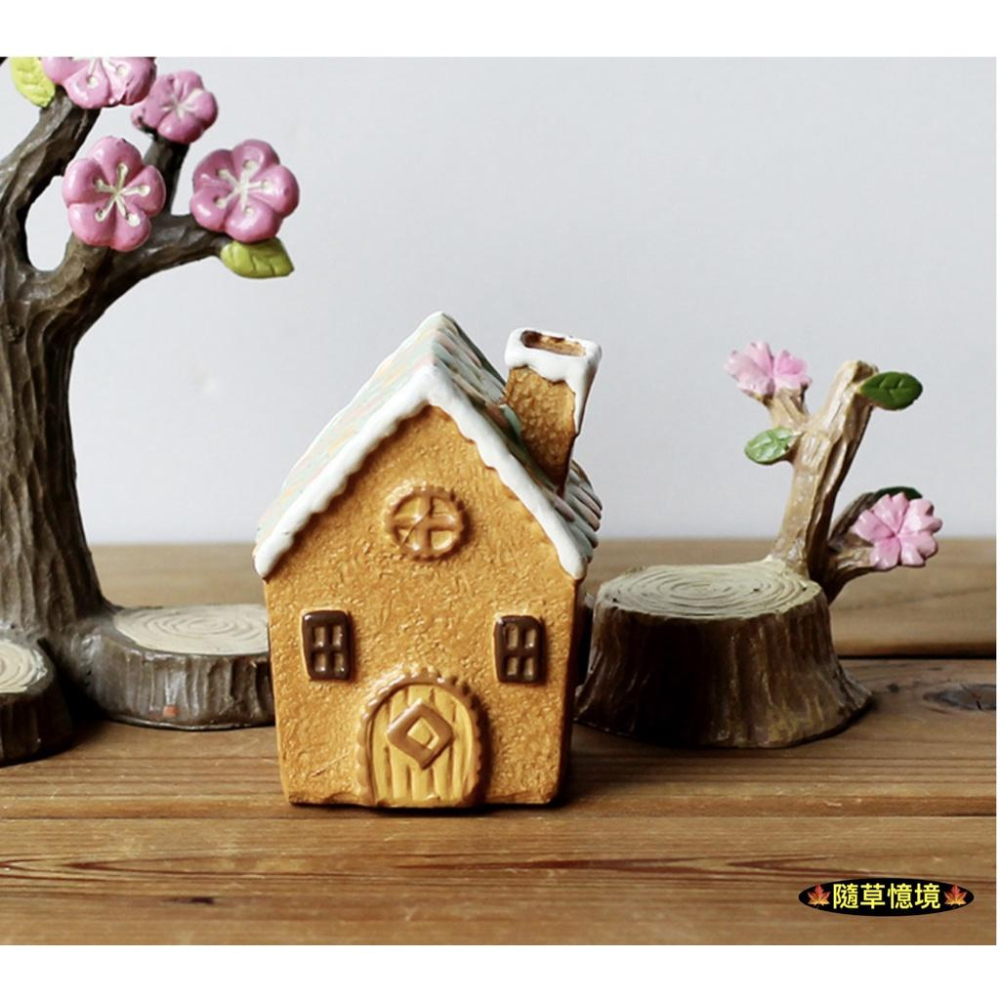 （高品質樹脂）zakka 小鳥 櫻花樹 彩虹屋 溫馨小屋 櫻花物語 田園風格 櫻花 樹樁 房屋 園藝 多肉 擺件-細節圖9