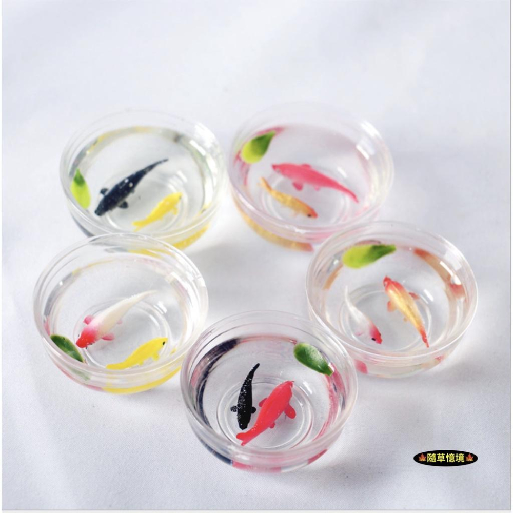 （多款）迷你仿真 錦鯉 金魚 浮葉 魚缸 熱帶魚 客廳 場景 娃娃屋 配件 袖珍 食玩 微縮場景 微景觀 模型-細節圖4