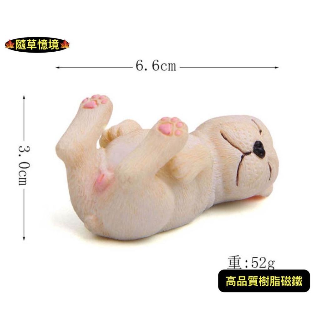 （6款高品質畫工磁鐵）實心 胖嘟嘟 法國 鬥牛犬 法鬥 狗狗 小狗 睡不醒系列  趴款 躺款 冰箱貼 磁力貼 磁鐵 公仔-細節圖4