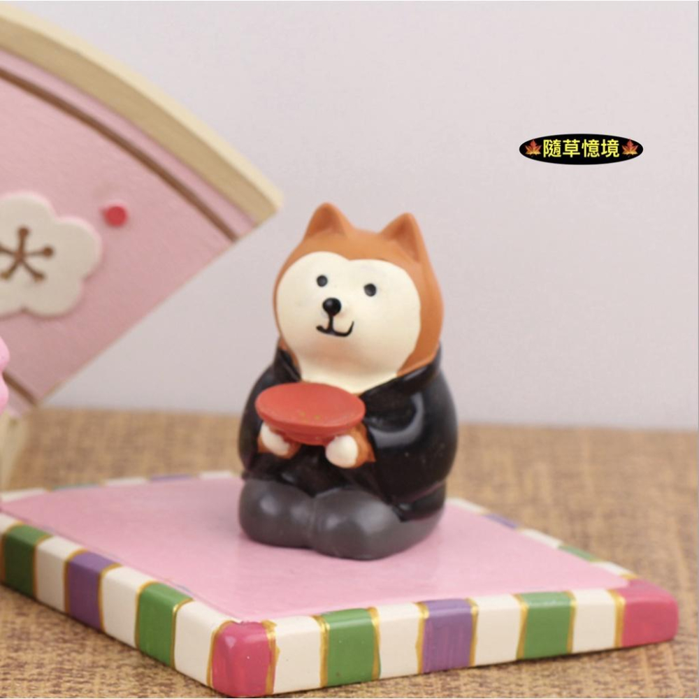 （高品質樹脂）日式 梅花 屏風 野餐 座墊 和服 貓 櫻花 花朵 墊子 家居 裝飾品 辦公室 桌面 公仔 擺件-細節圖8