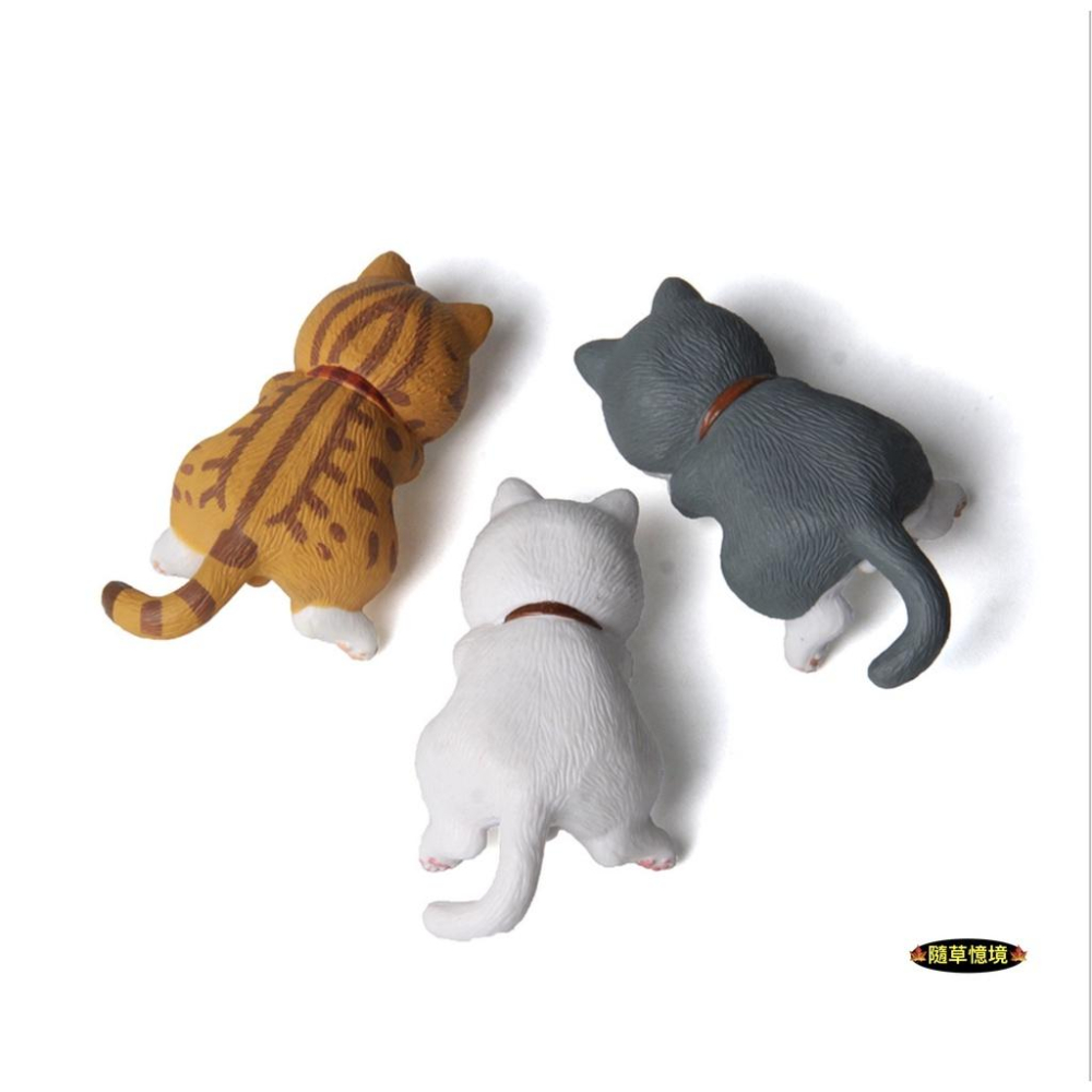 （3款）圓滾滾 躺姿 憨實 貓咪 虎貓 花貓 虎斑貓 白貓 波斯貓 肥貓 貓 微景觀 園藝 造景 公仔-細節圖3