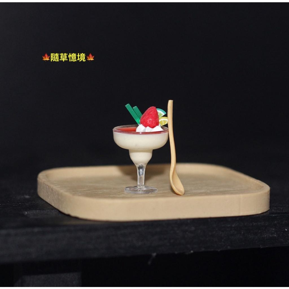 （2款高品質）迷你仿真 草莓 香蕉 優格 高脚杯 雪糕 優酪乳 水果杯 I326 娃娃屋 袖珍 食玩 微縮 微景觀 模型-細節圖4