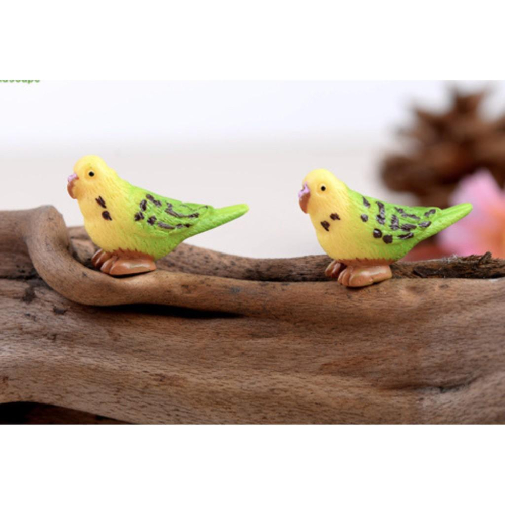 （1入/3入/5入）豔麗鸚鵡 鸚鵡 苔蘚微景觀 多肉植物擺件 盆栽造景裝飾 DIY材料-細節圖4