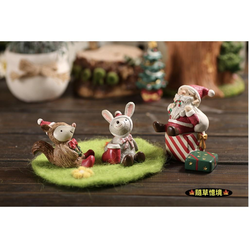 （10款高品質樹脂畫工）聖誕 仰望動物 系列 麋鹿 小猴 小羊 小兔 禮物盒 兒童房 書房 桌面 玩偶 聖誕節 擺件-細節圖2