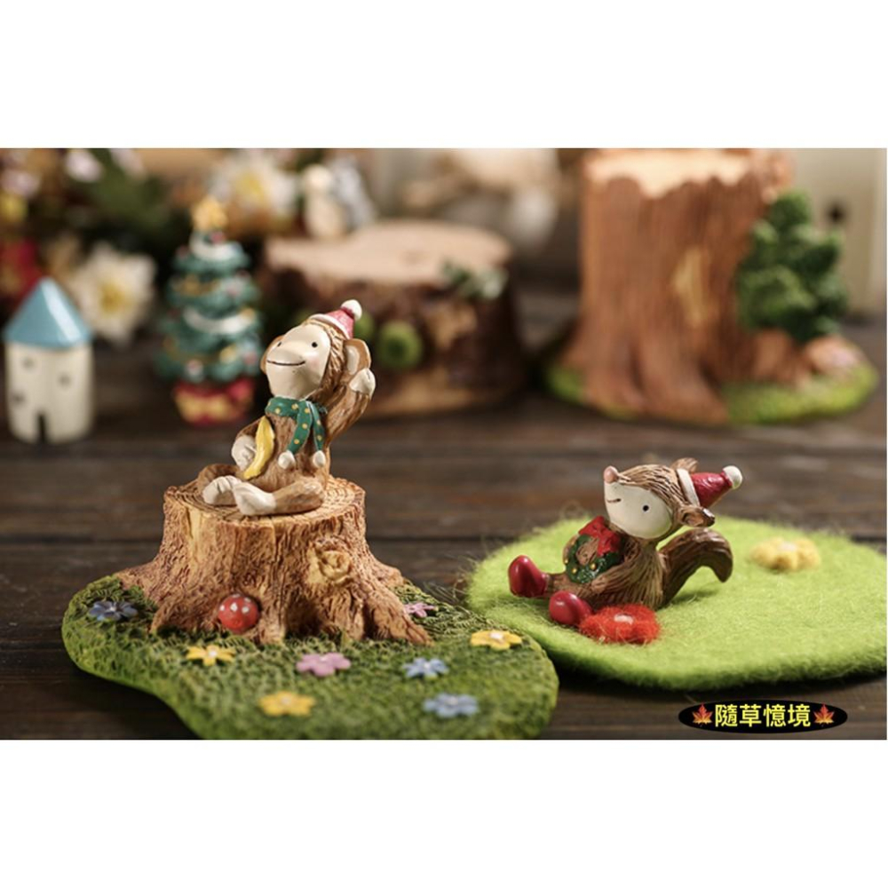 （10款高品質樹脂畫工）聖誕 仰望動物 系列 麋鹿 小猴 小羊 小兔 禮物盒 兒童房 書房 桌面 玩偶 聖誕節 擺件-細節圖5
