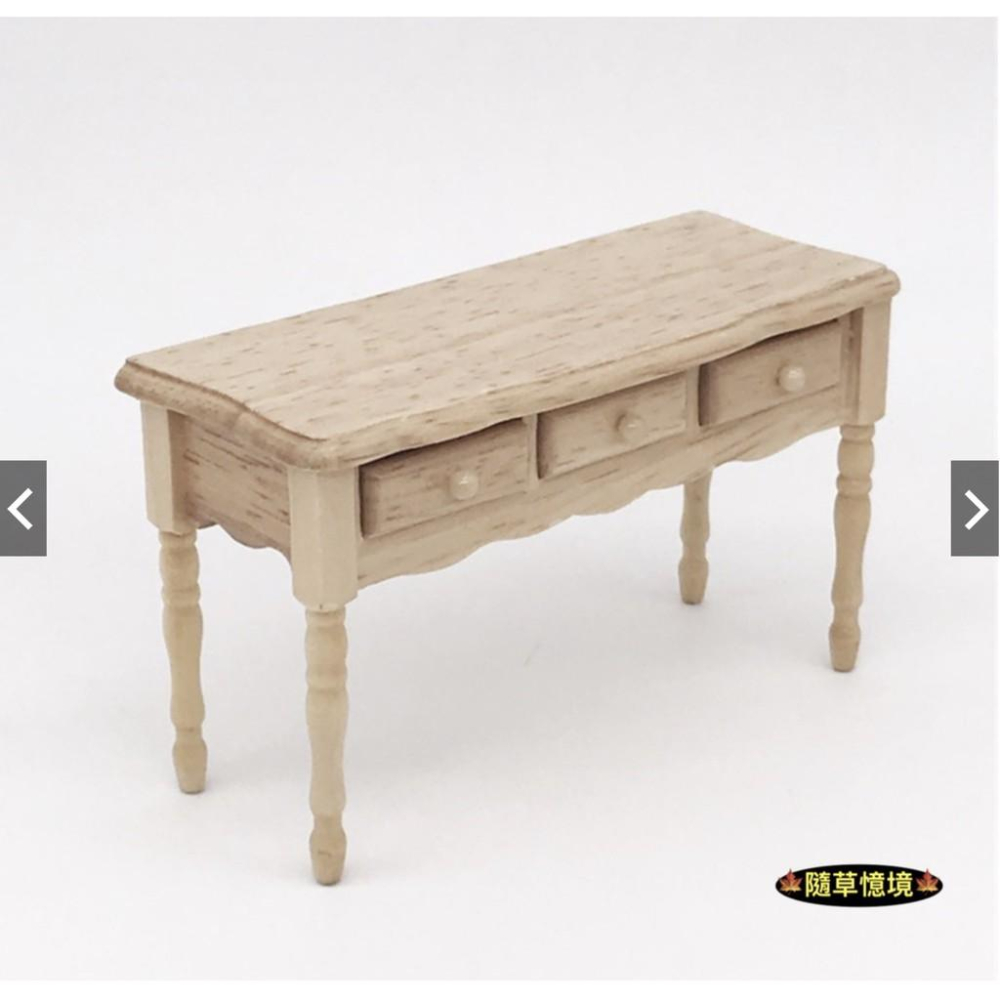 （可開抽屜）優選木質 傢具 書桌 課桌椅 桌子 椅子 書房 臥室場景 娃娃屋 微縮模型 食玩模型-細節圖5