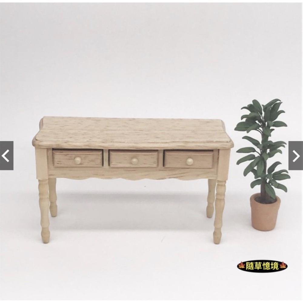 （可開抽屜）優選木質 傢具 書桌 課桌椅 桌子 椅子 書房 臥室場景 娃娃屋 微縮模型 食玩模型-細節圖9