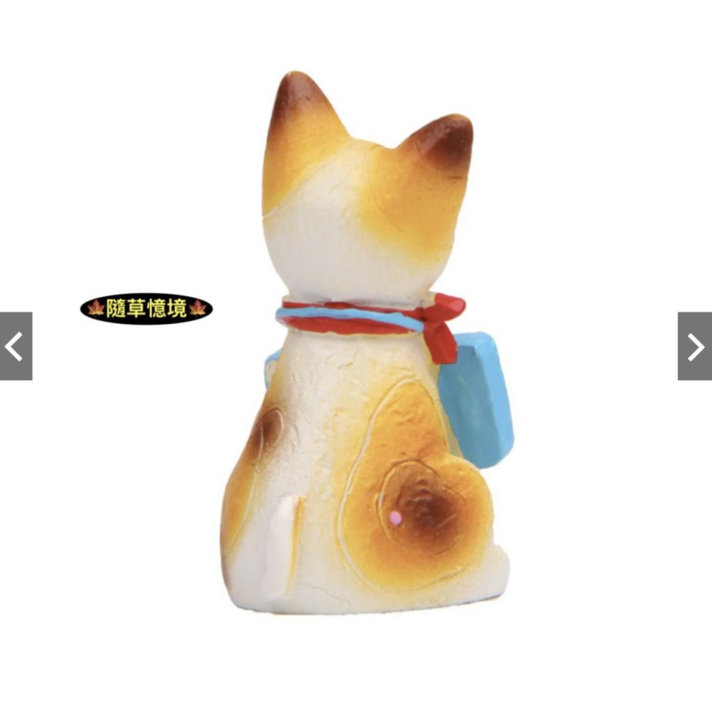 （高品質樹脂）zakka 坐姿 法式 小貓 貓咪 掛廣告牌 苔蘚微景觀 DIY組裝 多肉植物裝飾品 公仔-細節圖5
