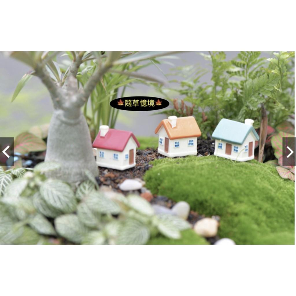 多窗 帶門 三色 小房子 房屋 溫馨小屋 屋子微景觀擺件 樹脂工藝 多肉樹脂裝飾 DIY材料-細節圖6