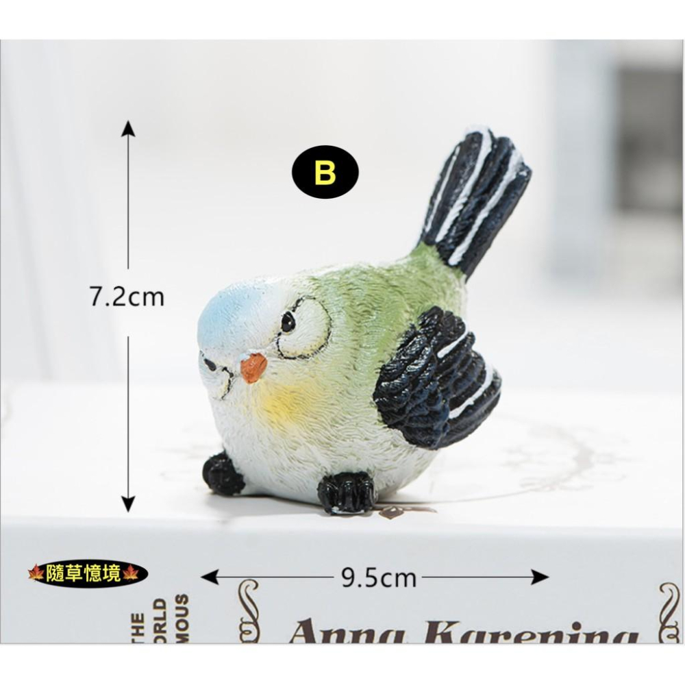 （5款大號）吉祥 麻雀小鳥 眼鏡鳥 家居 園藝 鳥類 動物 擺件 樹脂工藝 桌面裝飾品 擺件 生日禮物-細節圖3