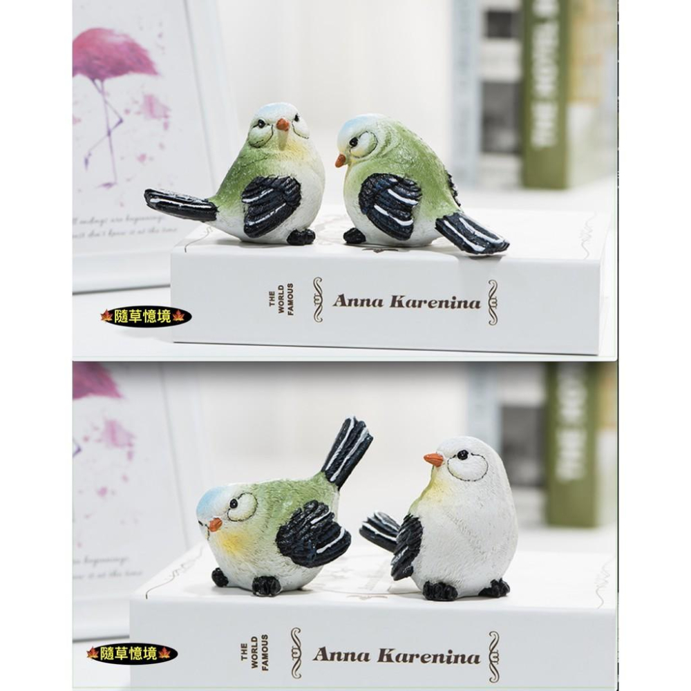 （5款大號）吉祥 麻雀小鳥 眼鏡鳥 家居 園藝 鳥類 動物 擺件 樹脂工藝 桌面裝飾品 擺件 生日禮物-細節圖7