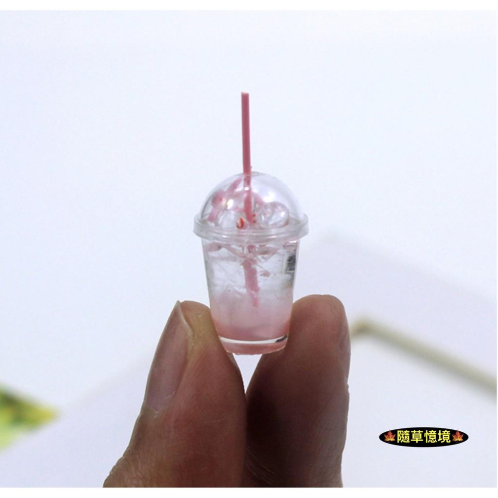 （可開蓋高透明）仿真迷你 星冰樂 冰沙 飲料 抹茶 冰冰樂 D519 食玩 模型 微縮場景 微景模型-細節圖5