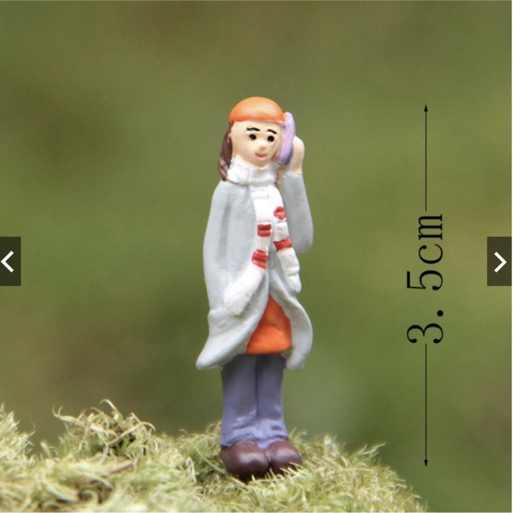 （高品質樹脂）非誠勿擾 米樂 情侶 電話亭 場景 DIY百搭微景觀造景公仔-細節圖9