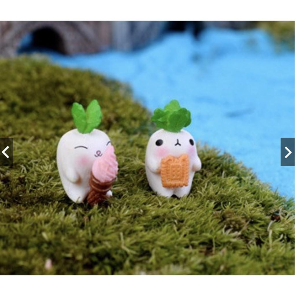 （1入/2入）蘿蔔 娃娃 多肉 苔蘚微景觀飾品 DIY組裝小擺件玩具-細節圖4