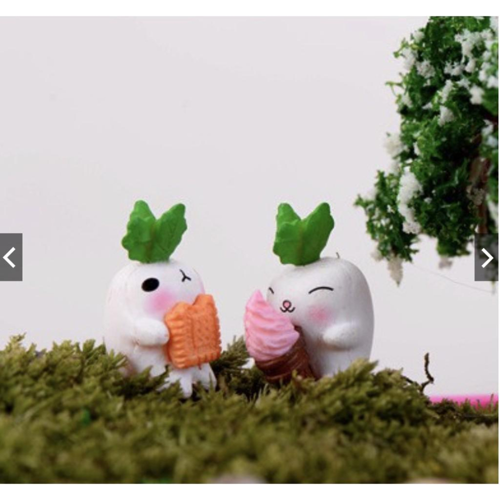 （1入/2入）蘿蔔 娃娃 多肉 苔蘚微景觀飾品 DIY組裝小擺件玩具-細節圖6