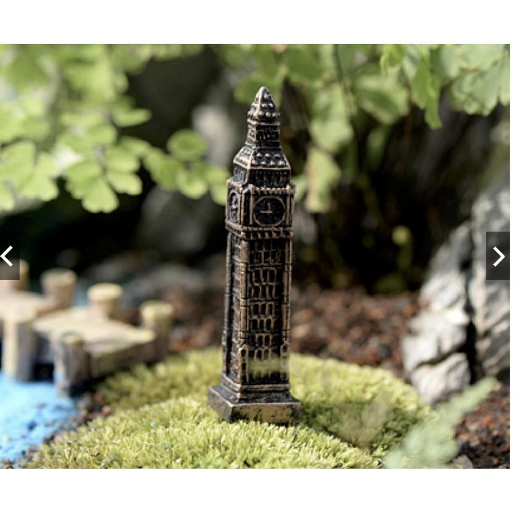 （1入/2入）英國 大笨鐘 英倫鐘 歐風 裝飾 鐵塔 苔蘚微景觀生態瓶裝飾品  DIY組裝擺件-細節圖4