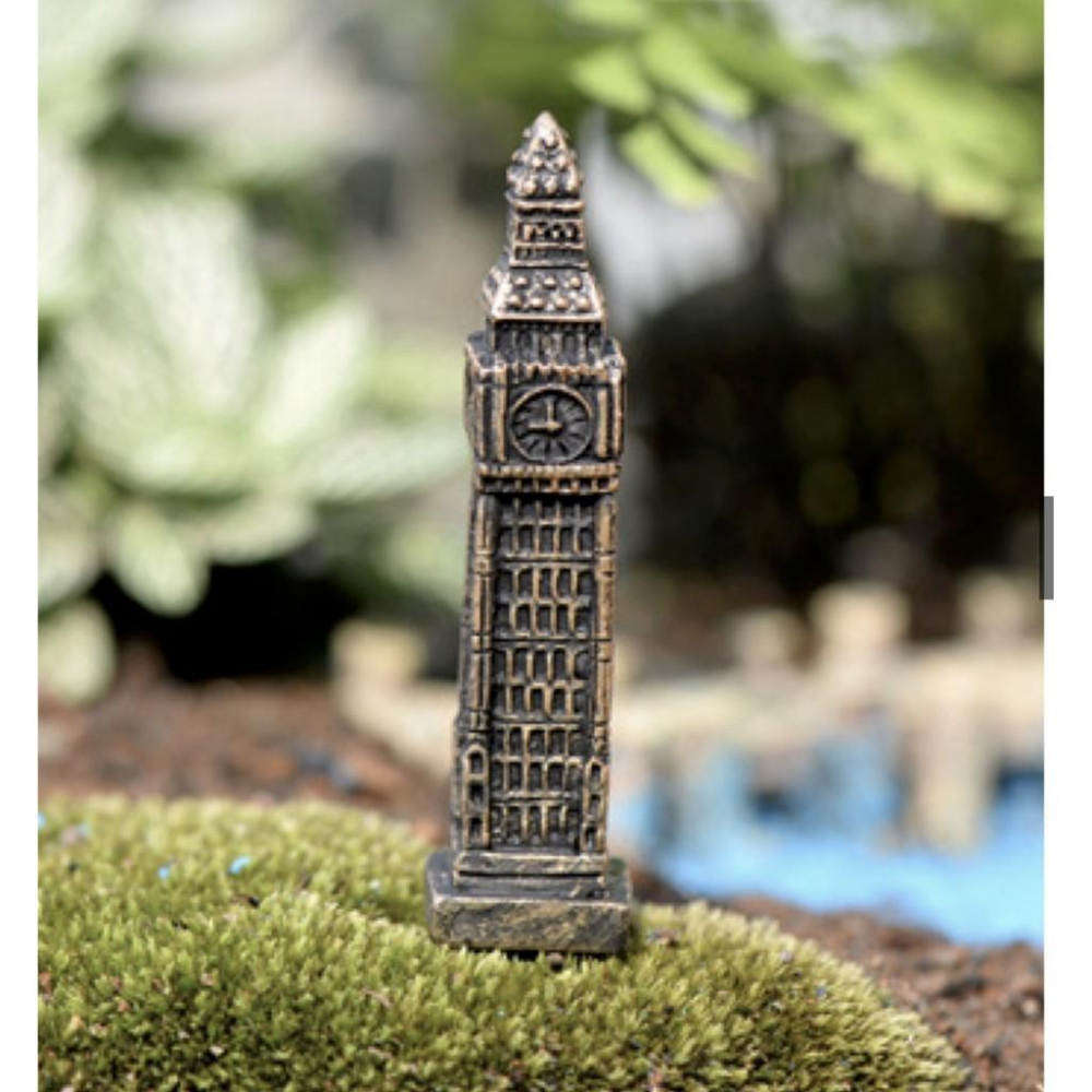 （1入/2入）英國 大笨鐘 英倫鐘 歐風 裝飾 鐵塔 苔蘚微景觀生態瓶裝飾品  DIY組裝擺件-細節圖5