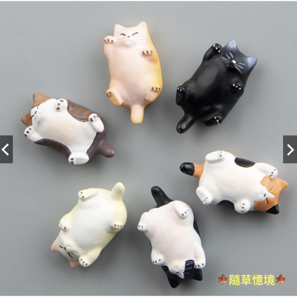 （高品質樹脂磁鐵）溫暖系列 日本治癒系 萌 肥貓 貓咪 卡通立體磁鐵 冰箱貼 吸磁貼 手機殼素材-細節圖3