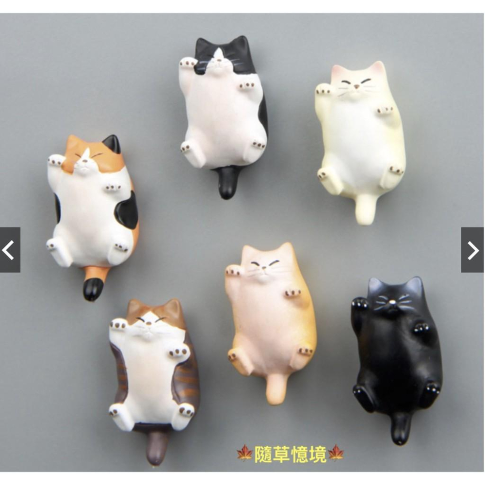 （高品質樹脂磁鐵）溫暖系列 日本治癒系 萌 肥貓 貓咪 卡通立體磁鐵 冰箱貼 吸磁貼 手機殼素材-細節圖4