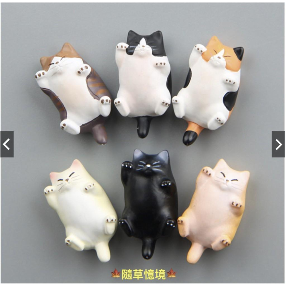 （高品質樹脂磁鐵）溫暖系列 日本治癒系 萌 肥貓 貓咪 卡通立體磁鐵 冰箱貼 吸磁貼 手機殼素材-細節圖5