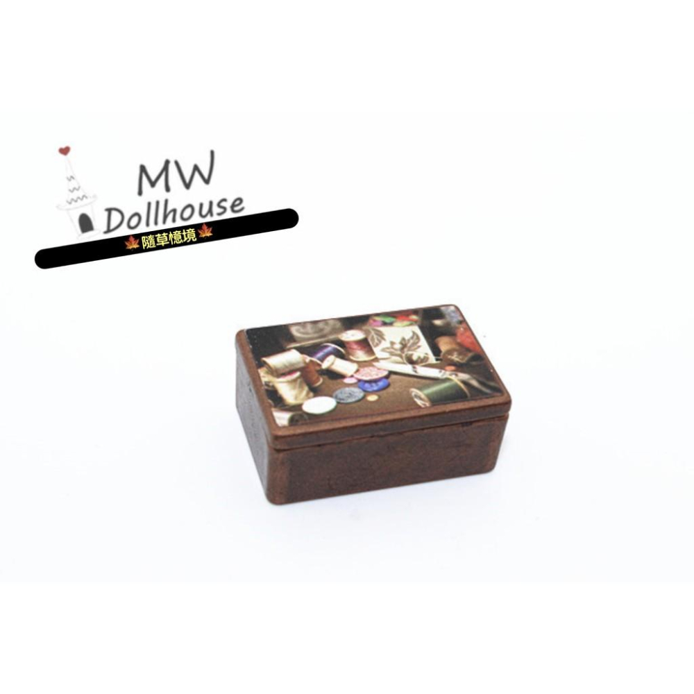 （全套入）迷你 針線盒 縫紉箱 縫紉盒 針線箱 裁縫盒微縮模型 食玩模型 微縮場景-細節圖3