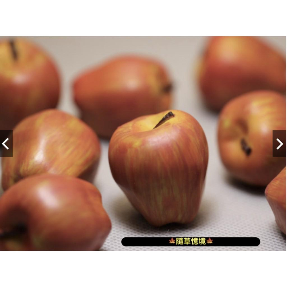 （1入/3入） 仿真微縮模型 小號 水果 紅蘋果 青蘋果 蘋果 apple 食玩 蘋果 實心 場景擺件 玩具-細節圖4