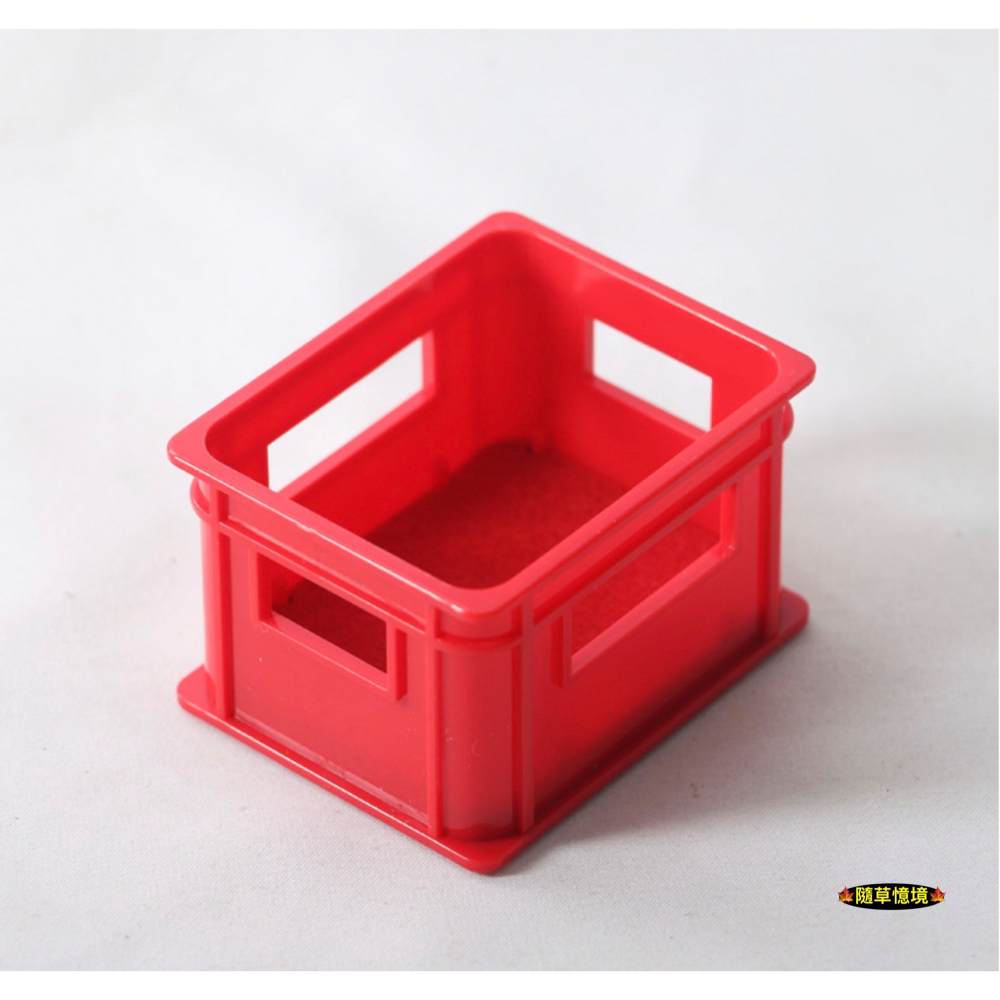 （2款）飲料 籃子 塑膠籃 啤酒籃 汽水籃 啤酒框 飲料框 娃娃屋 袖珍 食玩 微縮場景 微景觀 模型-細節圖4