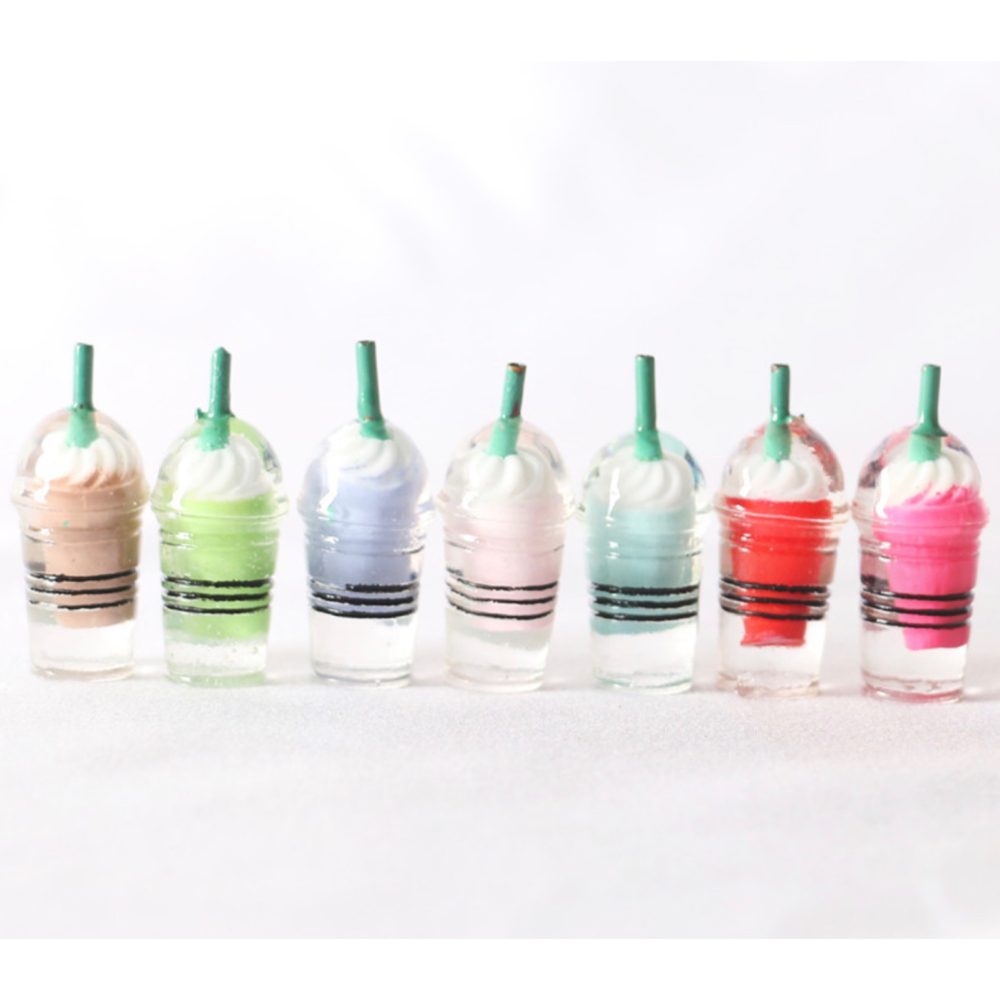 （七彩）迷你仿真 冰沙 奶昔 飲料 思樂 星冰 咖啡 飲料杯 娃娃屋 袖珍 食玩 微縮場景 微景觀 模型-細節圖2