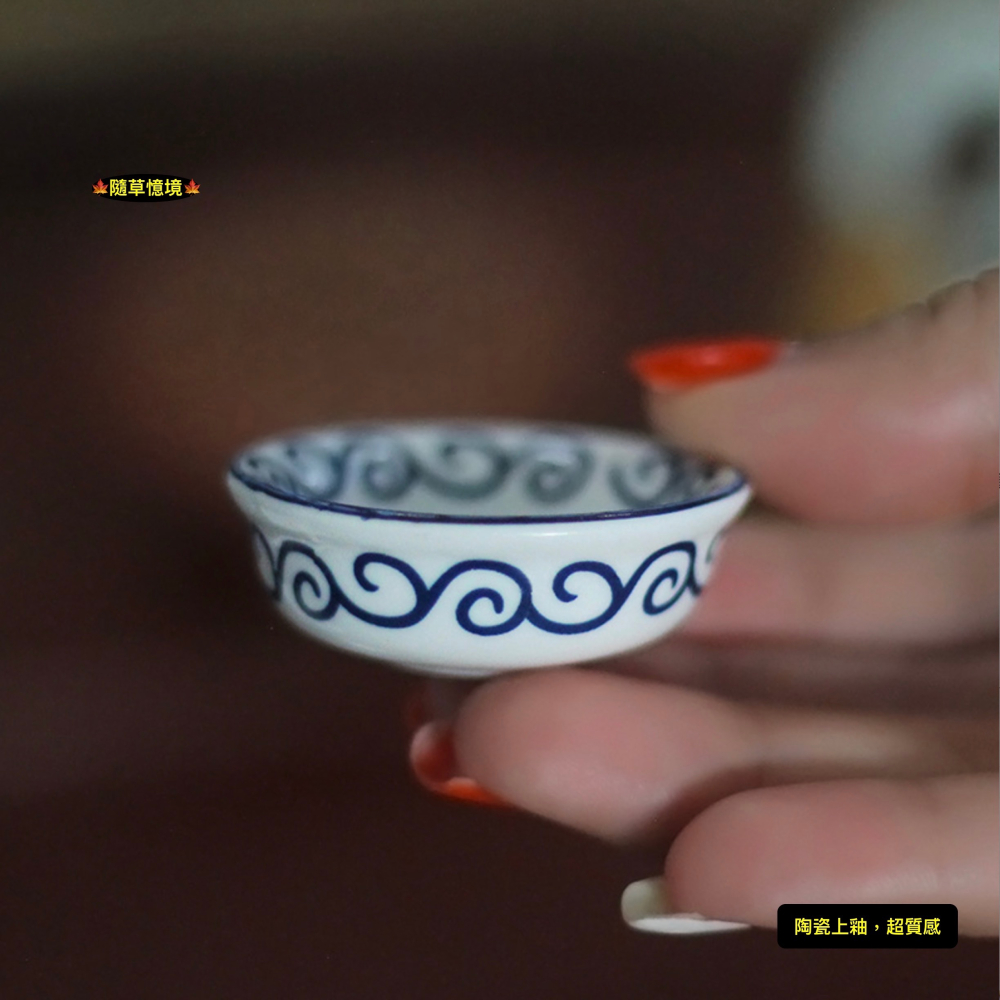 （1入/3入）迷你仿真 陶瓷 湯碗 大碗 湯盆 湯鍋 大湯碗 碗 C3044 娃娃屋 袖珍 食玩 微縮場景 微景觀 模型-細節圖4
