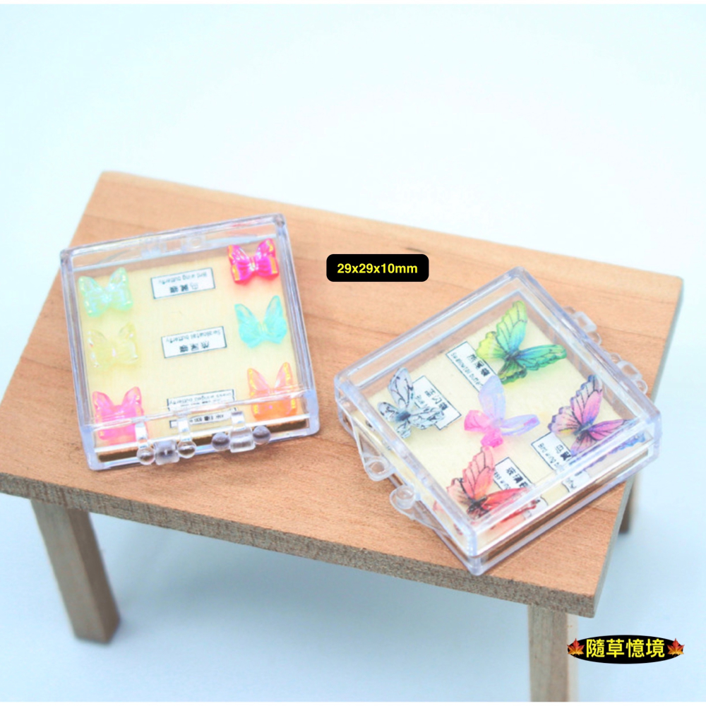迷你仿真 蝴蝶標本 蝴蝶 鳳蝶 標本盒 昆蟲 捕捉模型 家居 牆壁掛飾 娃娃屋 袖珍 微縮 食玩 微景觀模型-細節圖2